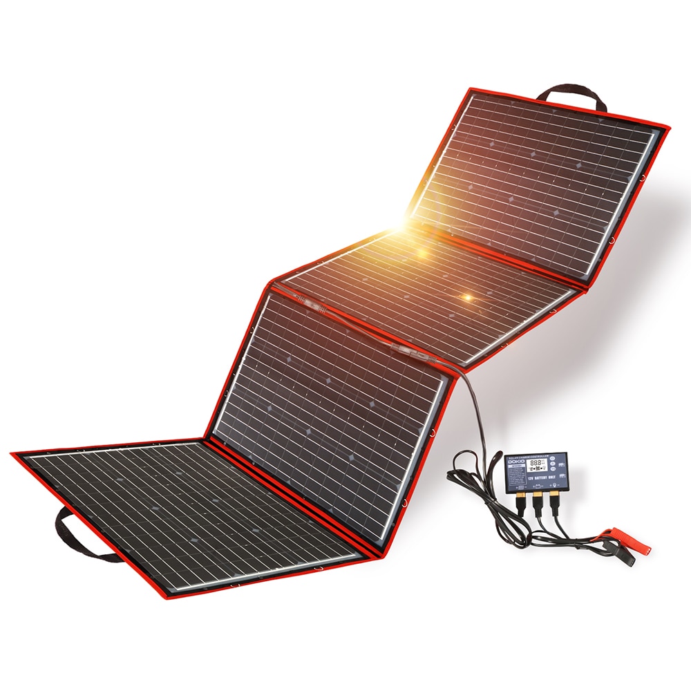 Dokio 200W (50W*4) Solar Panel 12V/18V Flexible Foldble Solar Panel usb Portable Solar Cell Kit