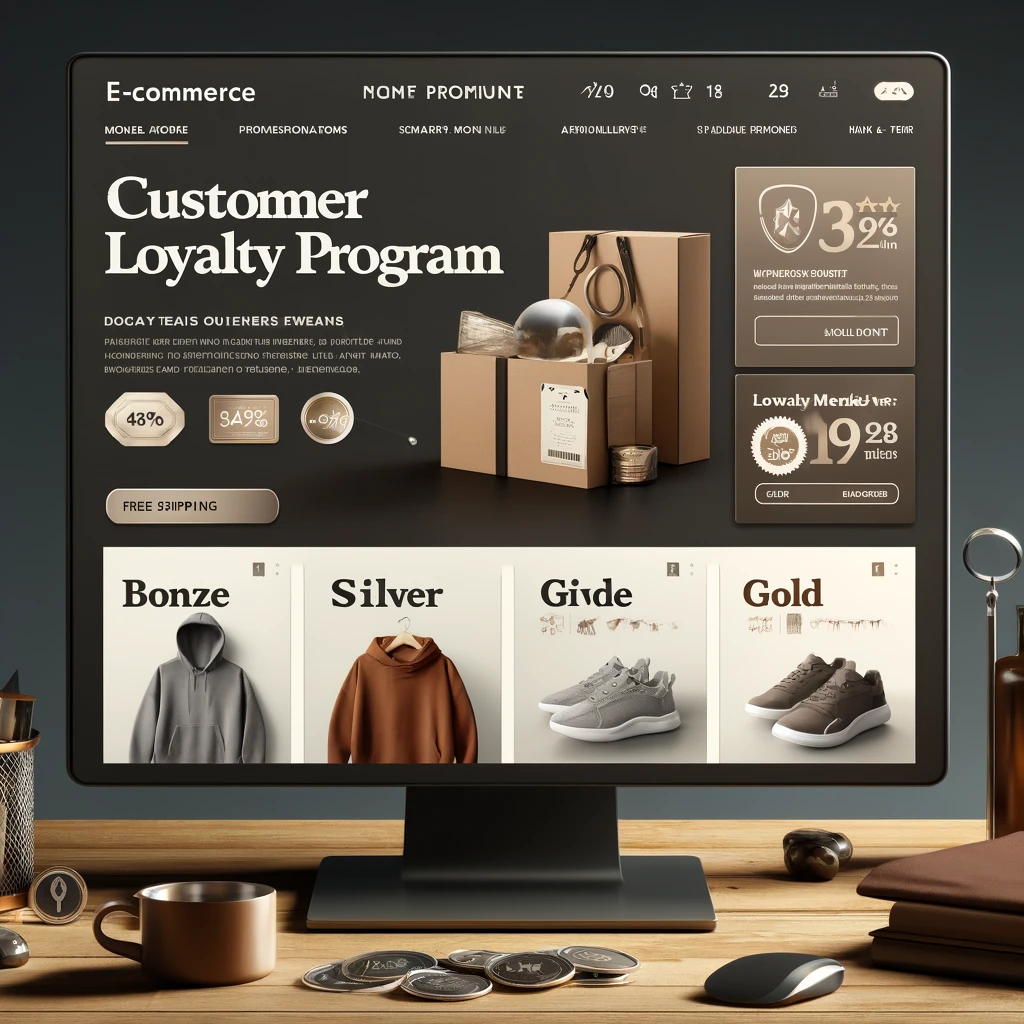 Customer loyalty program designed for an e-commerce business